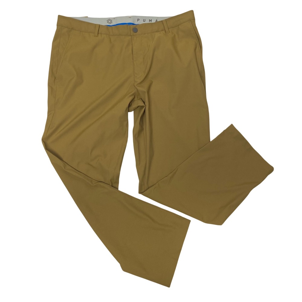 Puma Golf Mens 38x30 Khaki Performance Stretch Golf Pants 599243 06